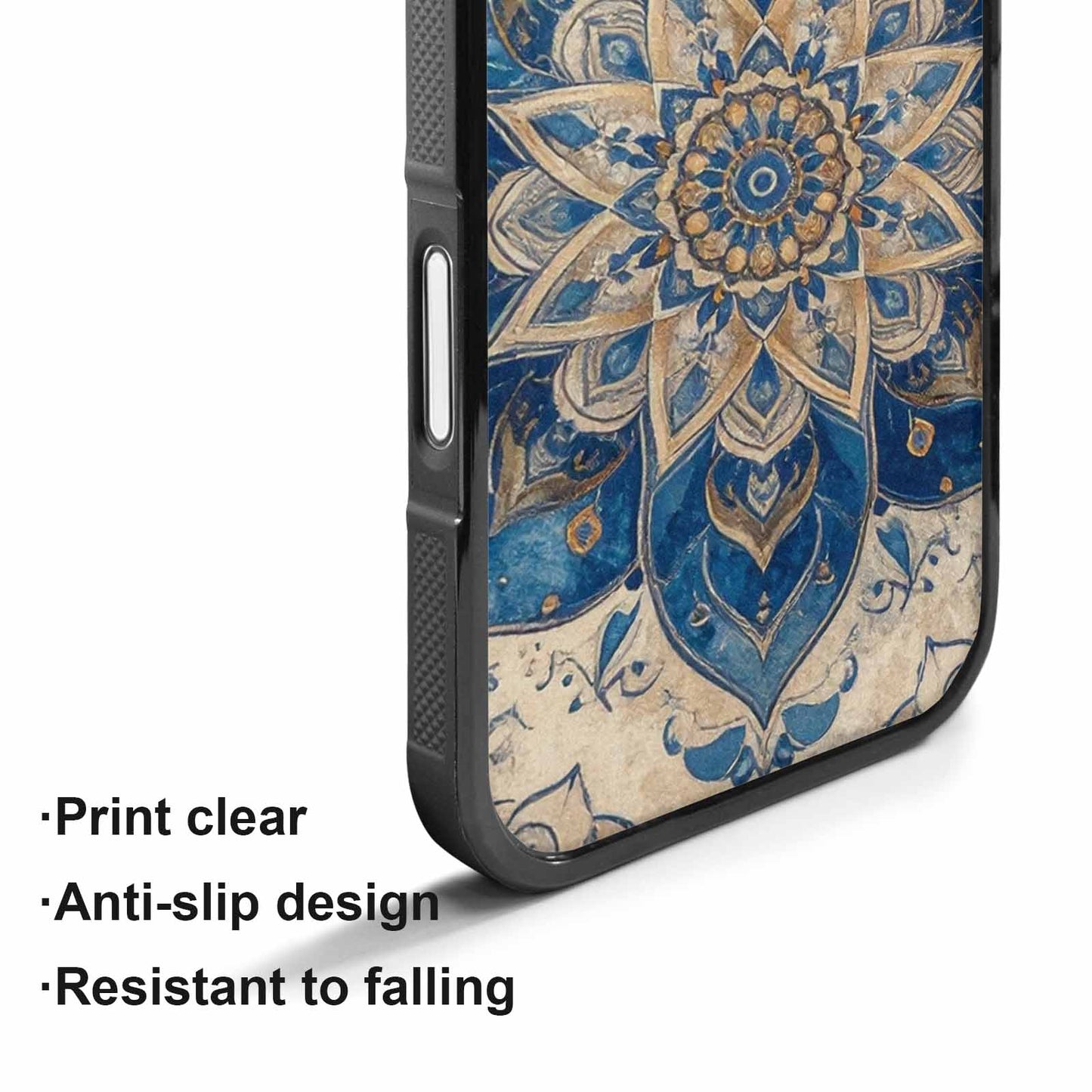 iPhone 17 Case — Small Mandala Pattern, Randomly Floral, Custom Printed Phone Case