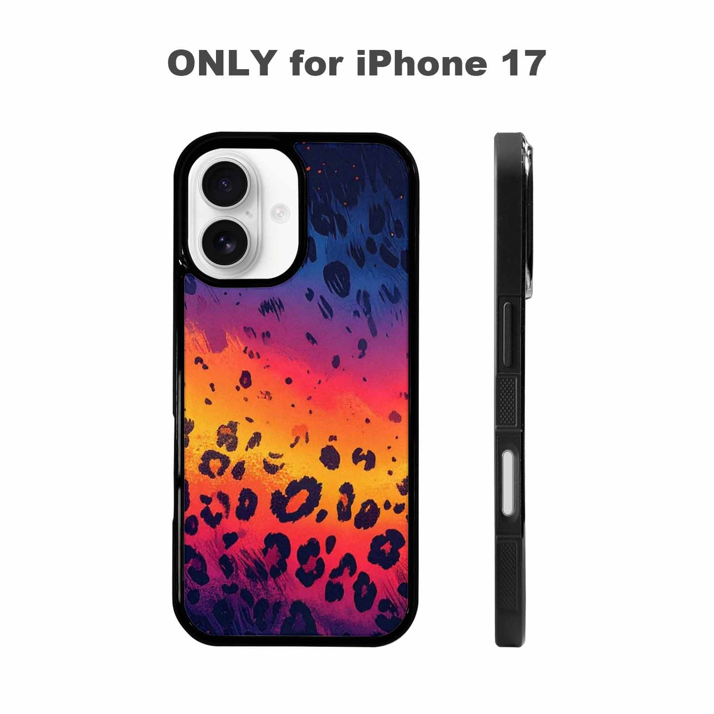 iPhone 17 Case — Leopard Print Gradient Animal Print, Custom Printed Phone Case