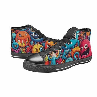 MEN'S Cartoon Monster Character High Top Canvas Y2K Custom Sneakers
