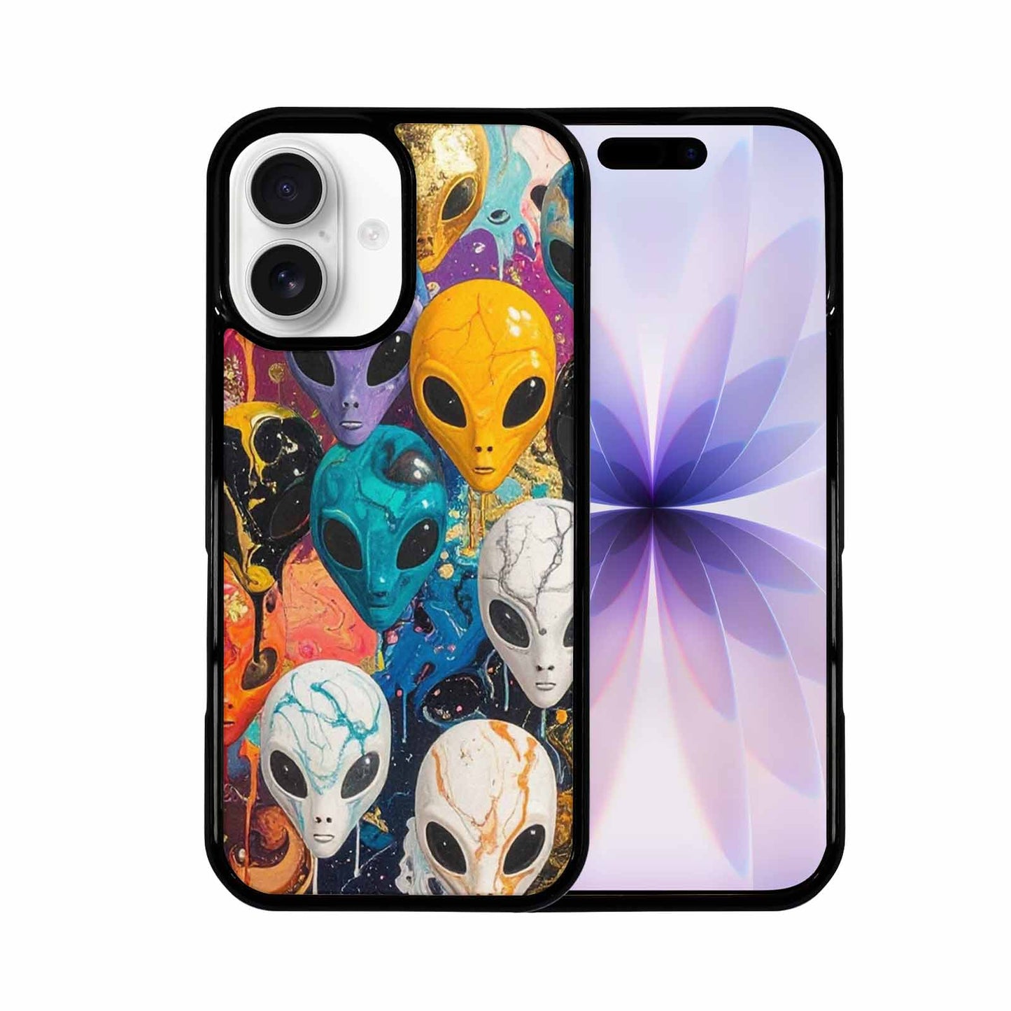 iPhone 17 Case — Aliens Marblealiens Pattern Alien Scifi, Custom Designed Case Cover