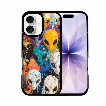 iPhone 17 Case — Aliens Marblealiens Pattern Alien Scifi, Custom Designed Case Cover