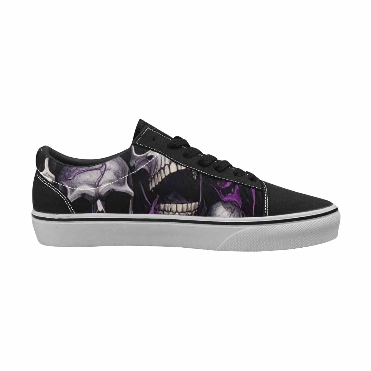 WOMEN'S Rainbow From Skull S Lace-Up Canvas Y2K Custom Shoes