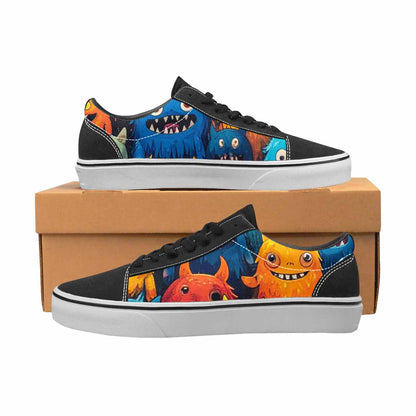 WOMEN'S Monsters (general) Lace-Up Canvas Cottagecore Sneakers