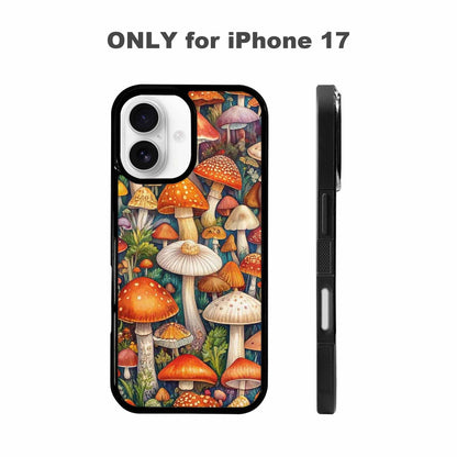 iPhone 17 Case — Mushrooms (general) Mushrooms Pattern Original Art, Personalized Phone Case