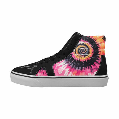 MEN'S Tie High Top Canvas Kaleidoscope Sneakers