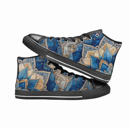 MEN'S Mandala High Top Canvas Wallpaper Art Shoes