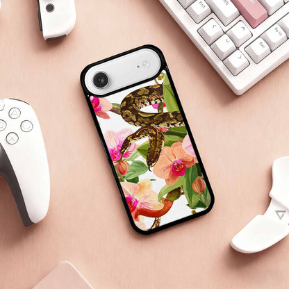 iPhone 17 Air Case — Snakes Print Floral Seamless Pattern Floral, Custom Art Phone Cover