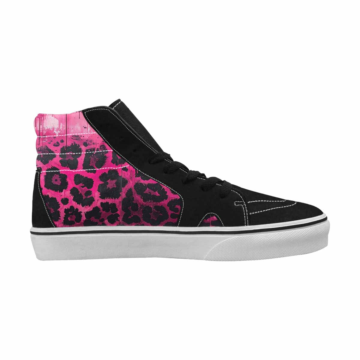 MEN'S Animal Print High Top Canvas Neon Fantasy Shoes
