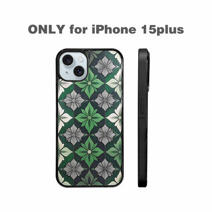 iPhone 15 Plus Case — Aromantic Flag Color Theme Small Rainbow, Original Design Phone Case