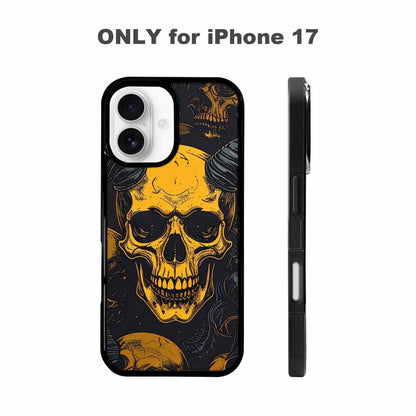 iPhone 17 Case — Skull Dark Art Gothic Print Gothic, Custom Printed Phone Case