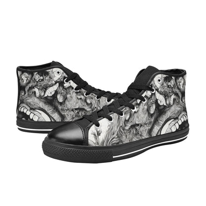 MEN'S Freestyle Horror 2 Men’S High Top Canvas Surreal Custom Shoes