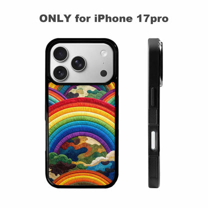 iPhone 17 Pro Case — Vivid Camo Rainbow Arc Camo, Original Design Phone Case