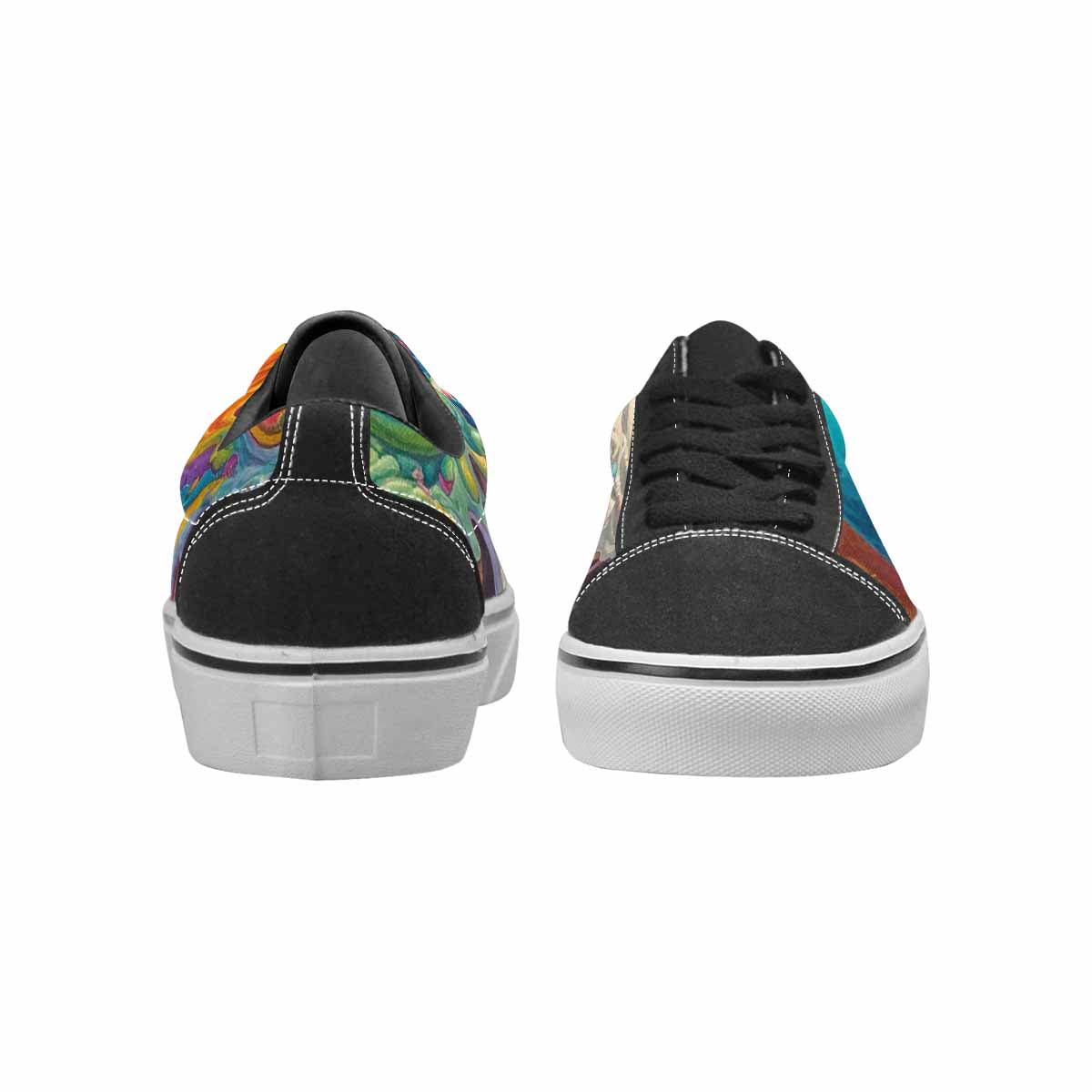 WOMEN'S Melting Ice Cream Monster Lace-Up Canvas Aesthetic Shoes