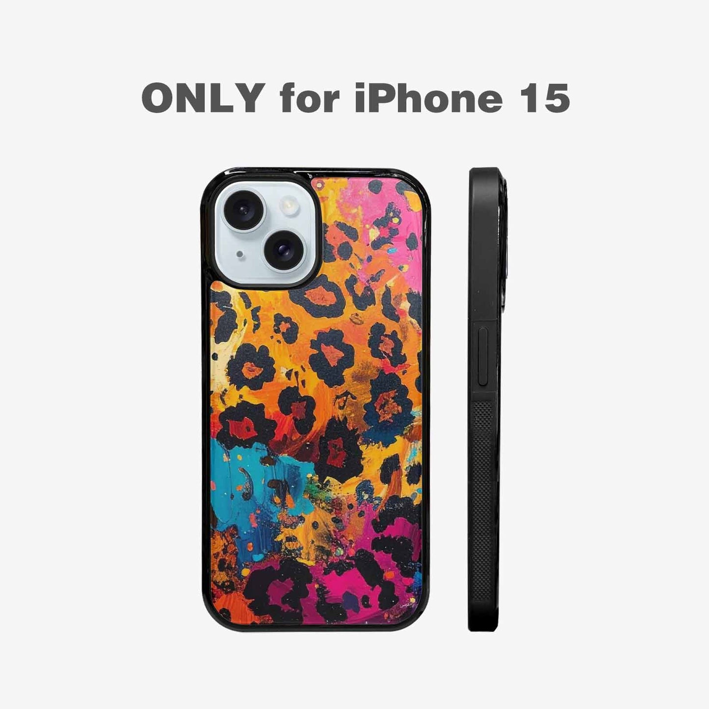 iPhone 15 Case — Full Color Vibrant Animal Print Animal, Custom Made Phone Cover