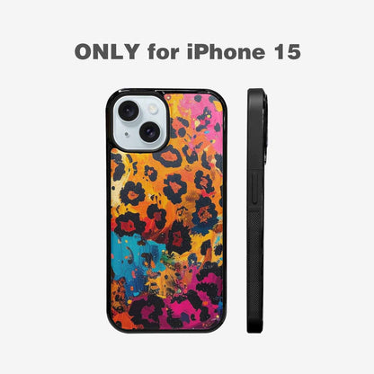 iPhone 15 Case — Full Color Vibrant Animal Print Animal, Custom Made Phone Cover