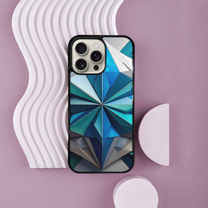 iPhone 16 Pro Max Case — Geometric Origami Art Pattern, Custom Made Phone Cover