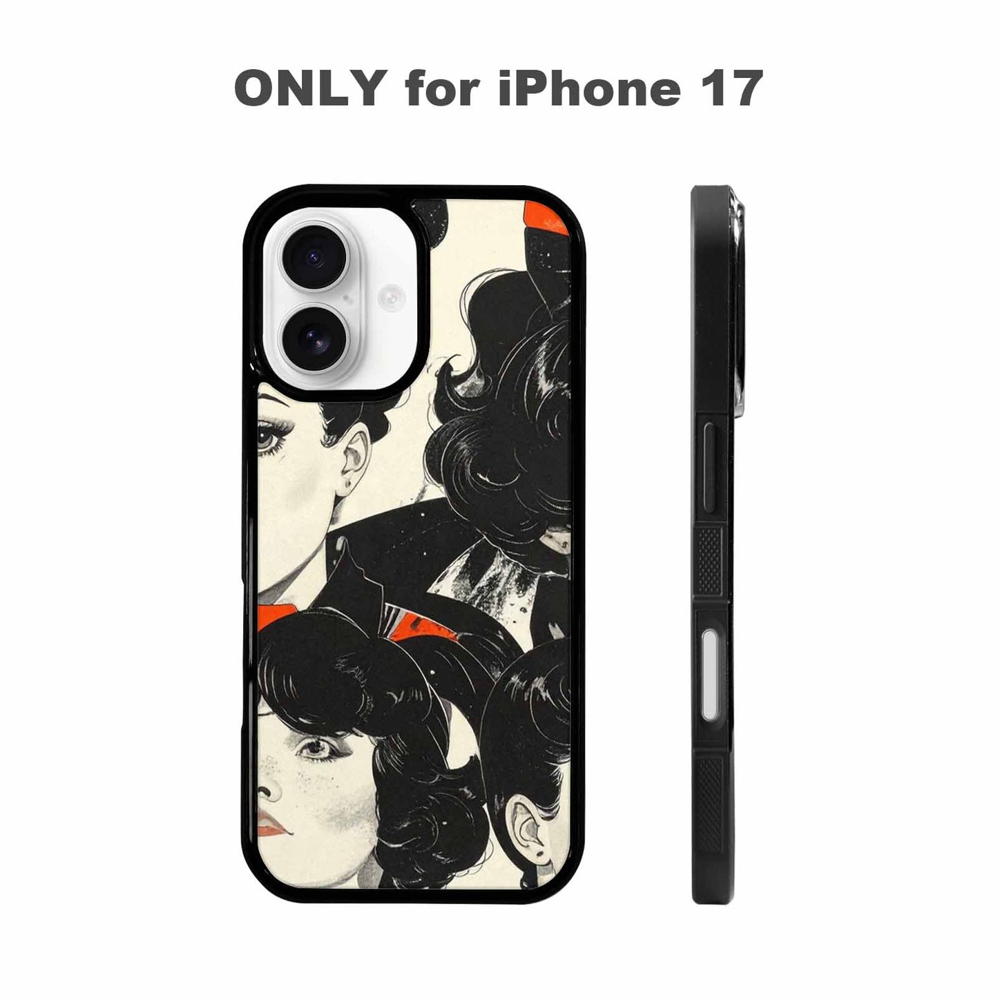 iPhone 17 Case — Seamless Repeating Pattern Of Retro Vintage, Custom Printed Phone Case