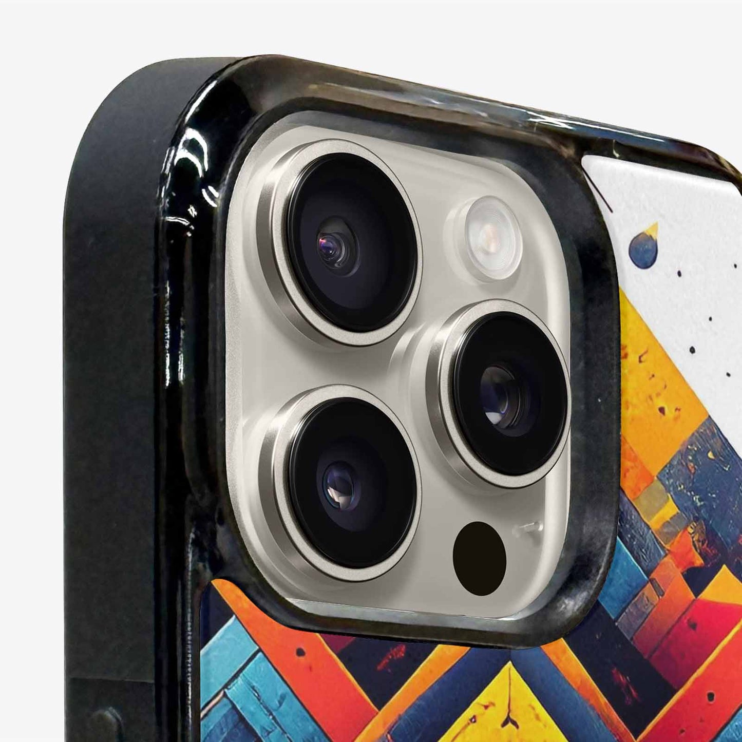 iPhone 16 Pro Case — Urban Tribal Tessellation, Custom Print Case Cover