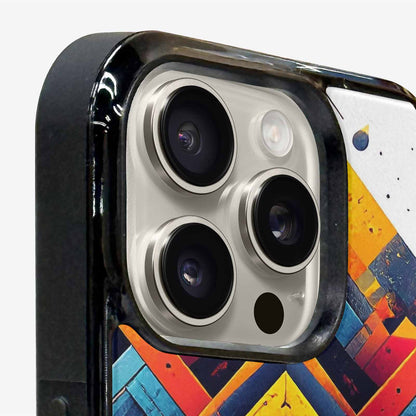 iPhone 16 Pro Case — Urban Tribal Tessellation, Custom Print Case Cover