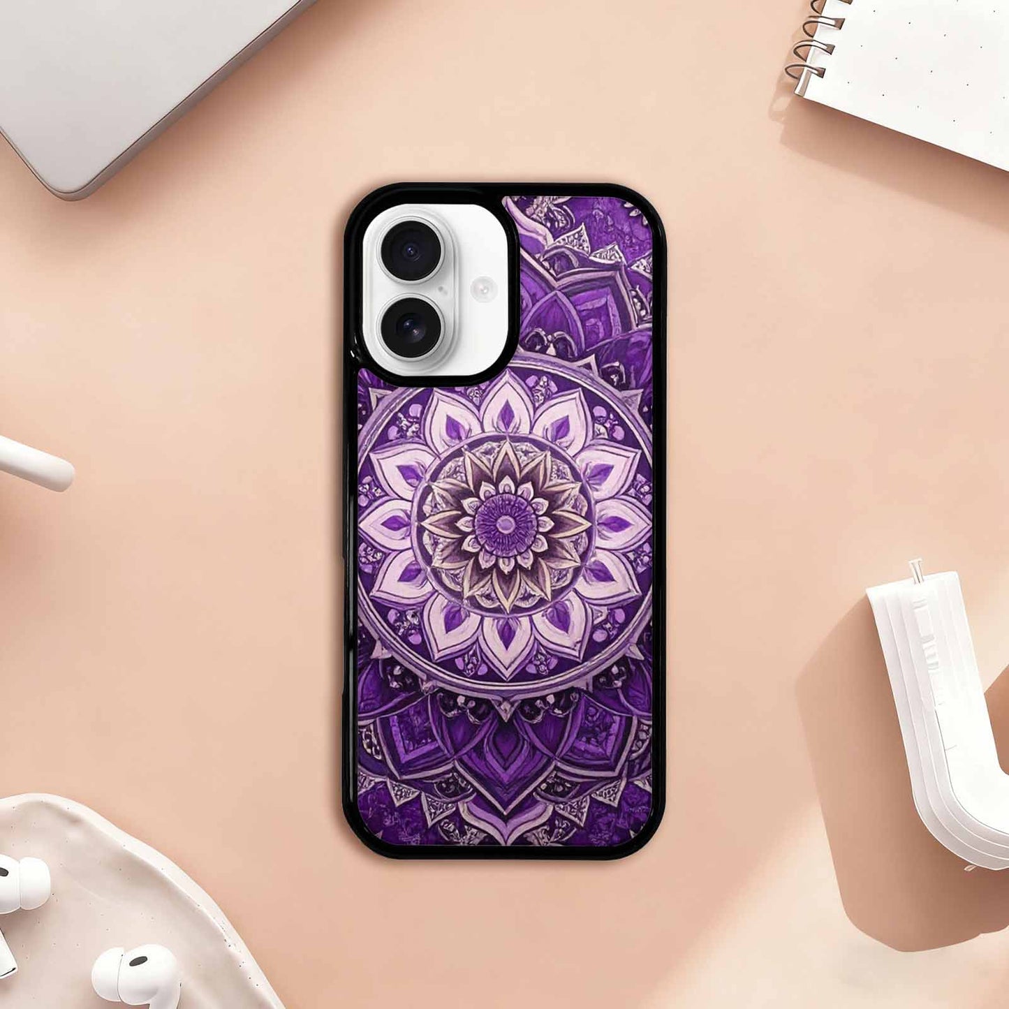 iPhone 17 Case — Small Mandala Pattern, Randomly Floral, Customized Protective Case