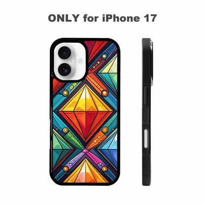 iPhone 17 Case — Vintage Summer Diamond Retro Vintage, Custom Art Phone Cover