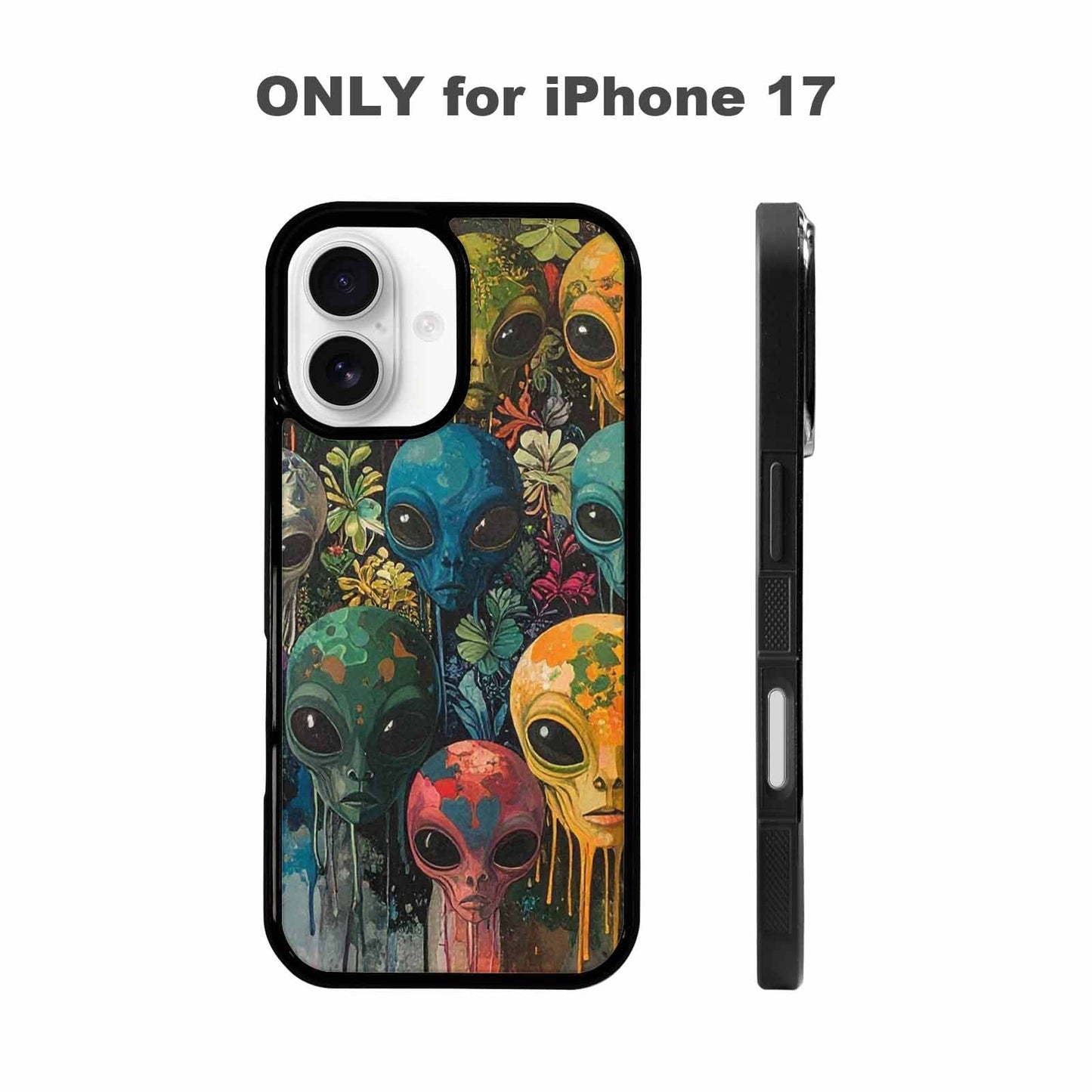 iPhone 17 Case — Aliens Pattern Hundreds Of Alien Scifi, Custom Made Phone Cover