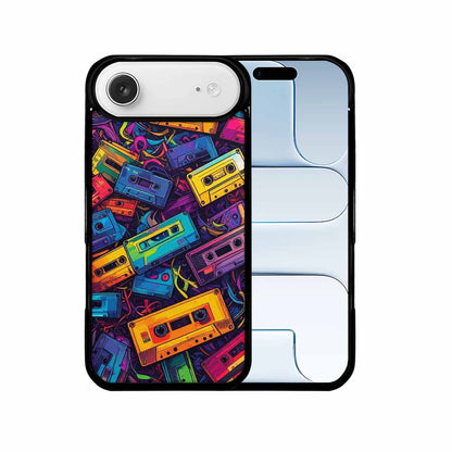 iPhone 17 Air Case — Retro Cassette Tape Pattern Hundreds Retro, Unique Phone Case Design