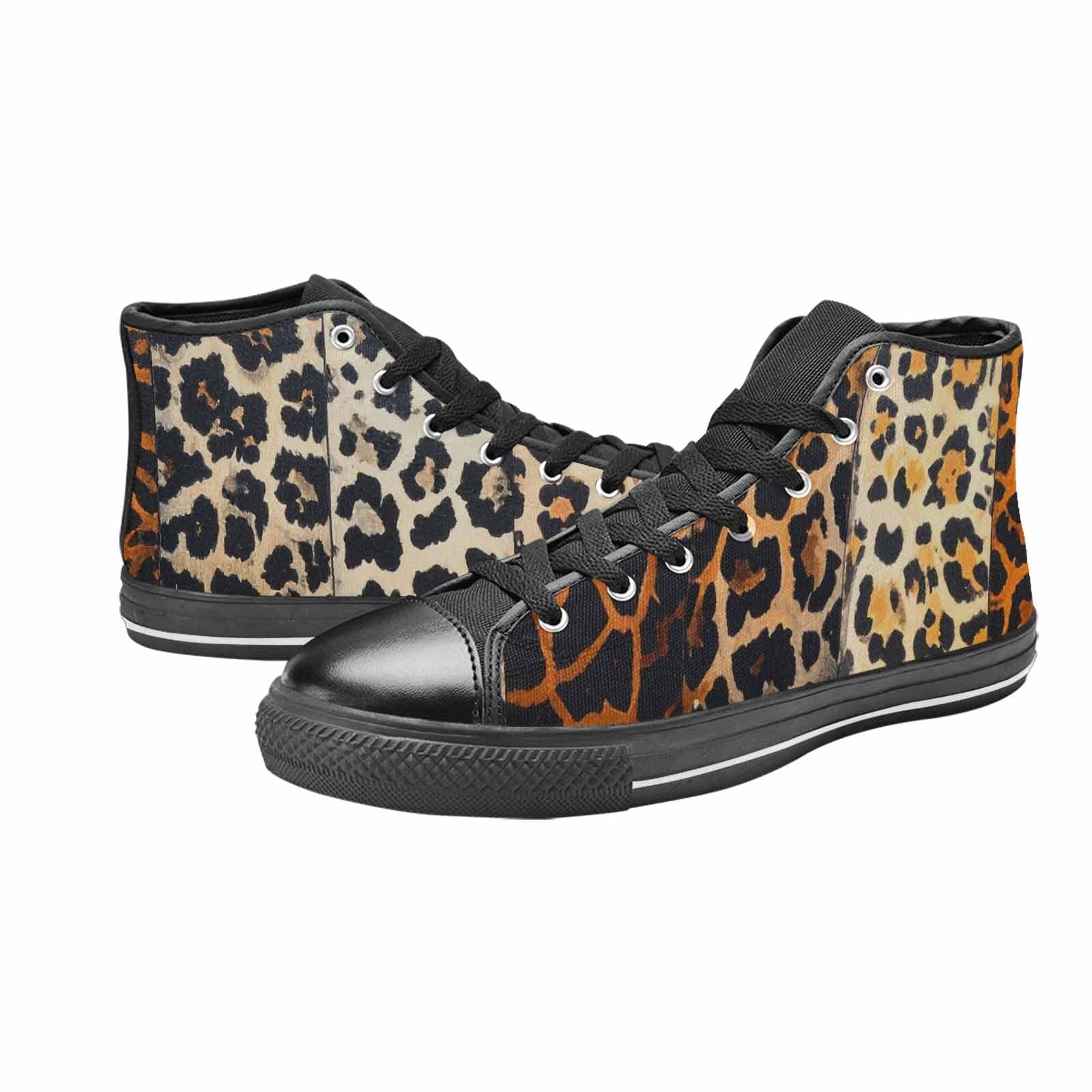 MEN'S Animal Print High Top Canvas Y2K Custom Shoes