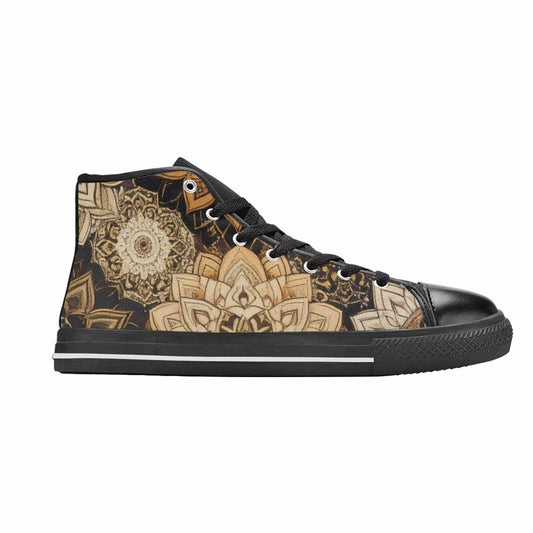 MEN'S Mandala High Top Canvas Cottagecore Custom Sneakers