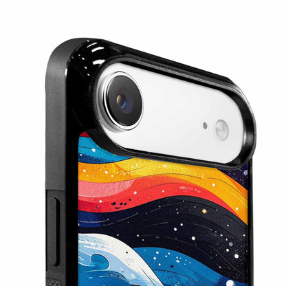 iPhone 17 Air Case — Glossy Winter Wave Seamless Cartoon Cute, Custom Phone Case
