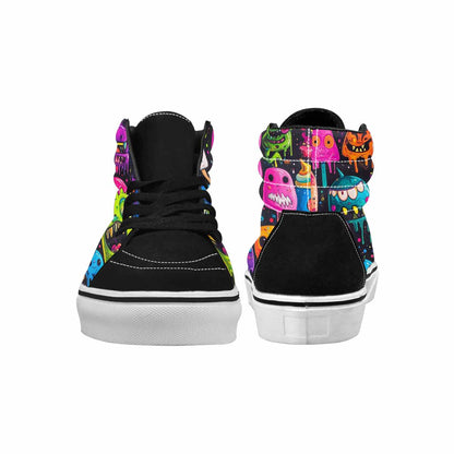 MEN'S Ice Cream Monsters  High Top Canvas Melting Art Sneakers