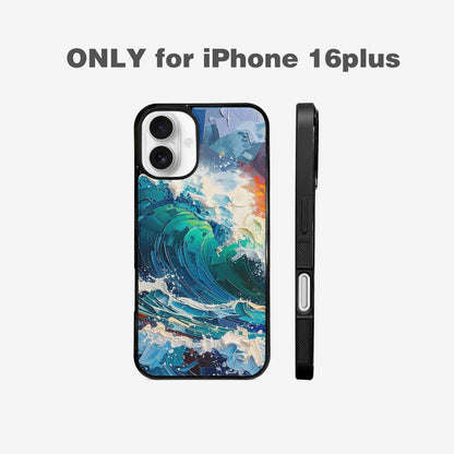 iPhone 16 Plus Case — Wave Crest Splash Wave Crest Splash, Custom Phone Case