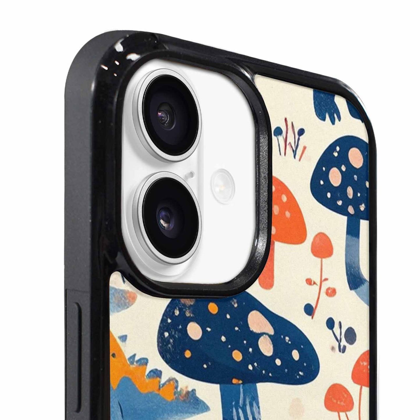 iPhone 17 Case — Vintage Dinosaurs Mushroom Retro Vintage, Custom Printed Phone Case