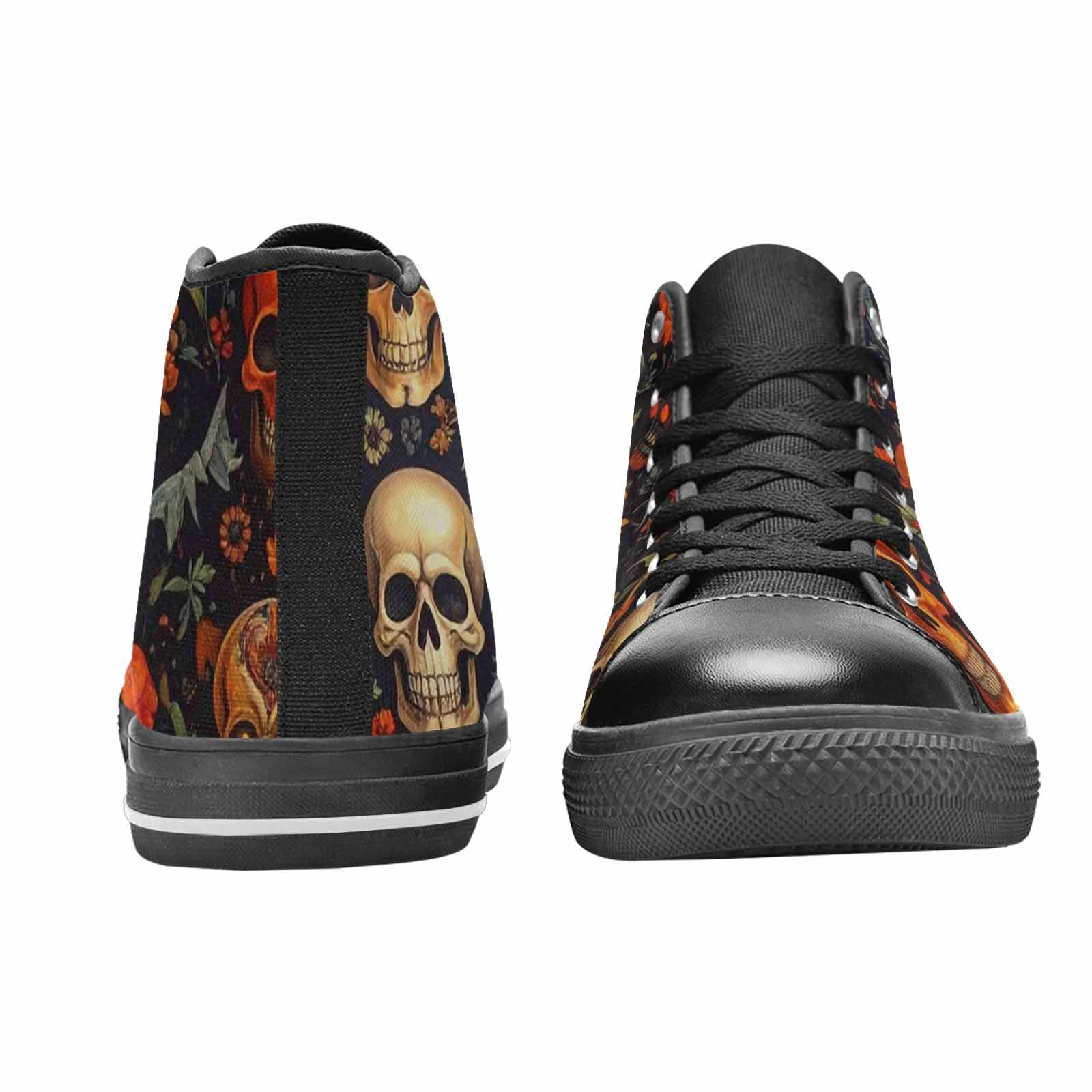 WOMEN'S Skulls - Halloween High Top Canvas Y2K Custom Sneakers