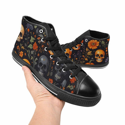 WOMEN'S Skulls - Halloween High Top Canvas Y2K Sneakers