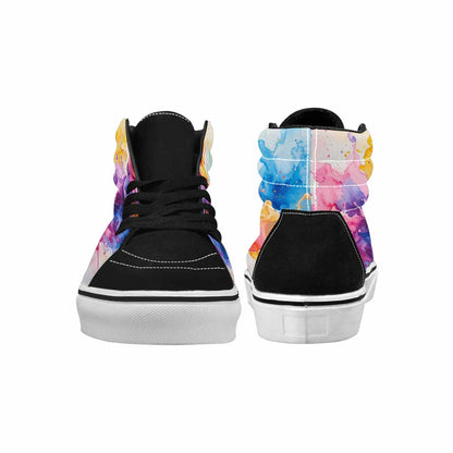 MEN'S Melting Icecream Collage High Top Canvas Grunge Shoes