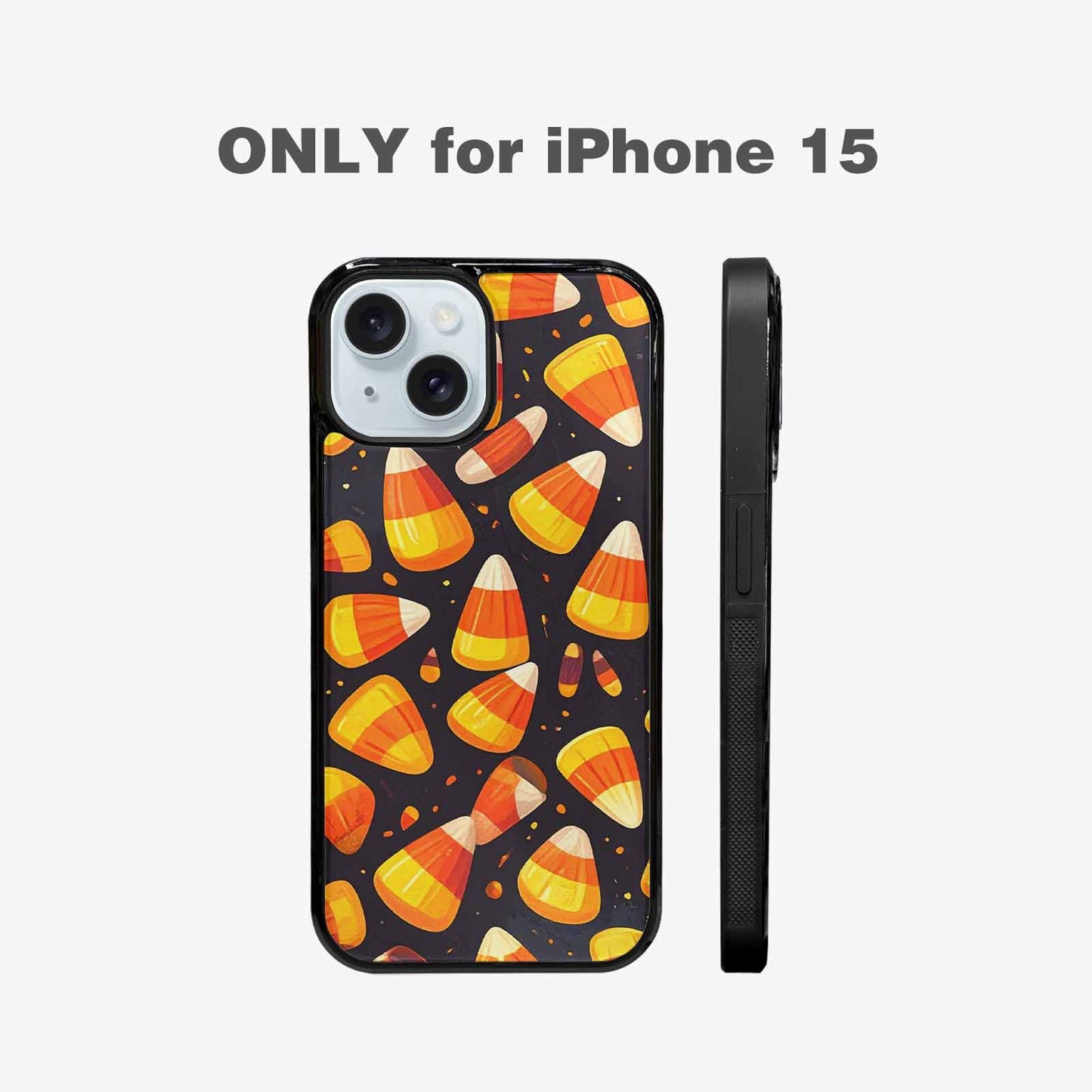 iPhone 15 Case — Halloween Candy Corn, Personalized Phone Case