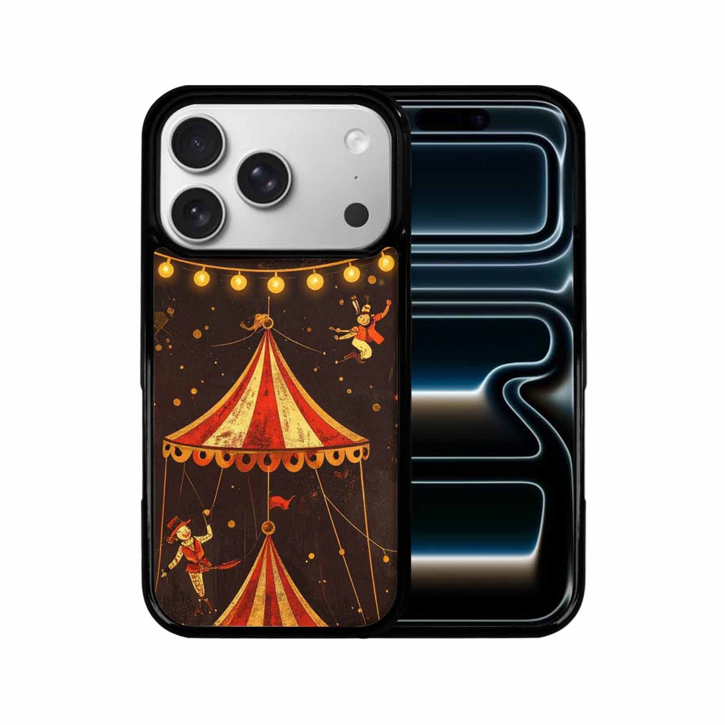 iPhone 17 Pro Case — Vintage Circus Art Pattern Retro Vintage, Custom Made Phone Cover