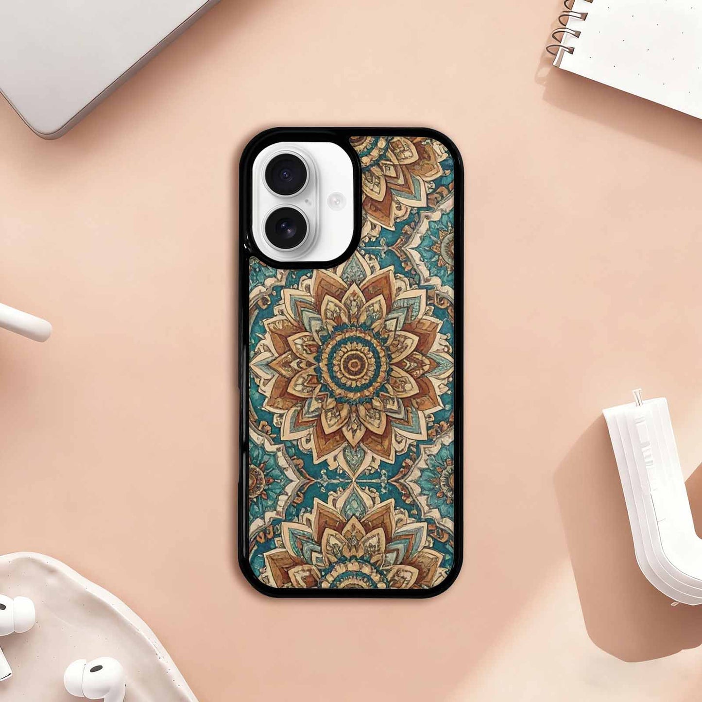 iPhone 17 Case — Small Mandala Pattern, Randomly Floral, Custom Art Phone Cover
