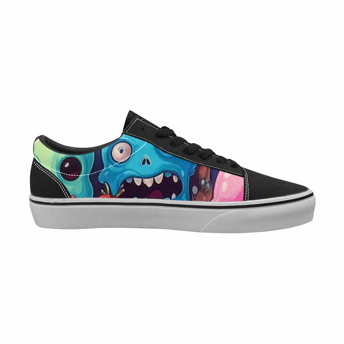 WOMEN'S Ice Cream Monsters  Lace-Up Canvas Cottagecore Sneakers