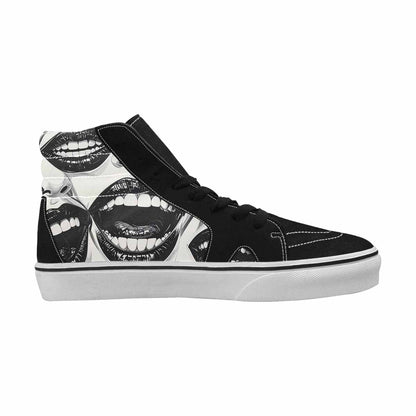 MEN'S Googly Cartoon Mouths High Top Canvas Y2K Custom Shoes
