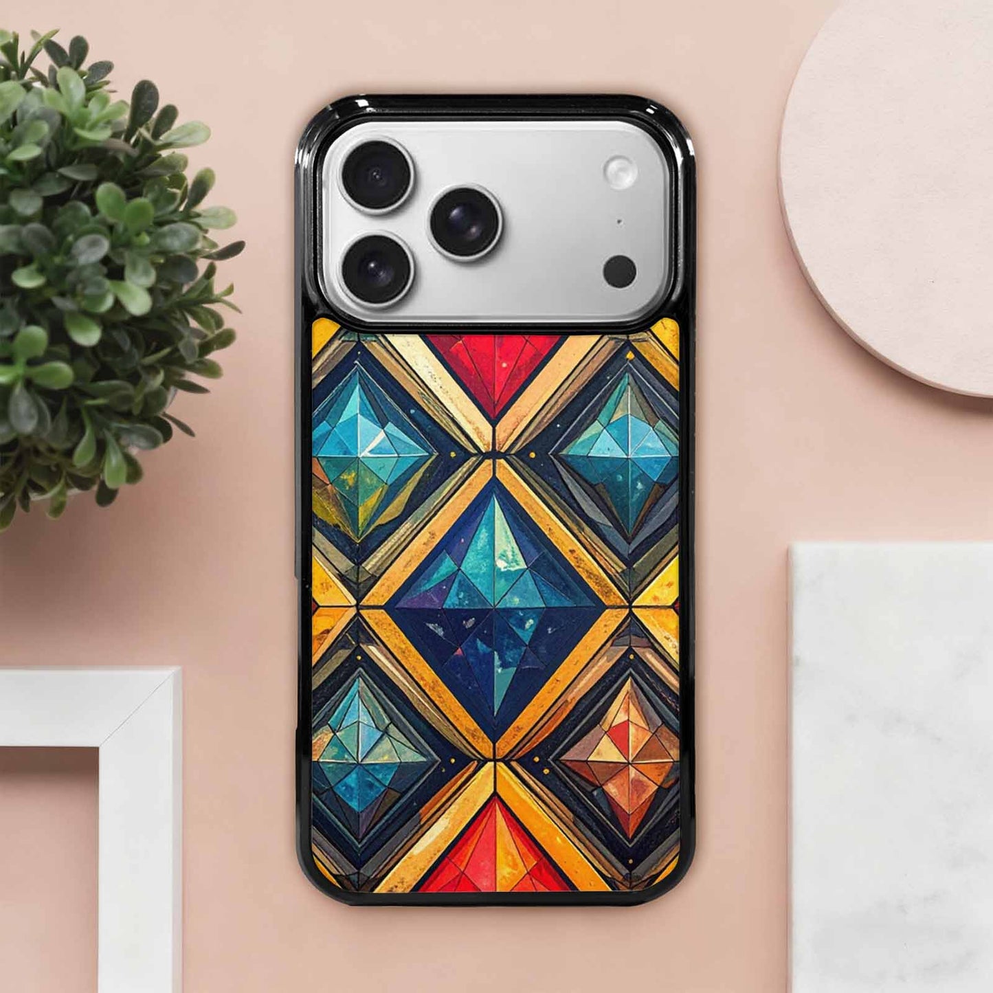 iPhone 17 Pro Max Case — Vintage Summer Diamond Retro Vintage, Custom Phone Case
