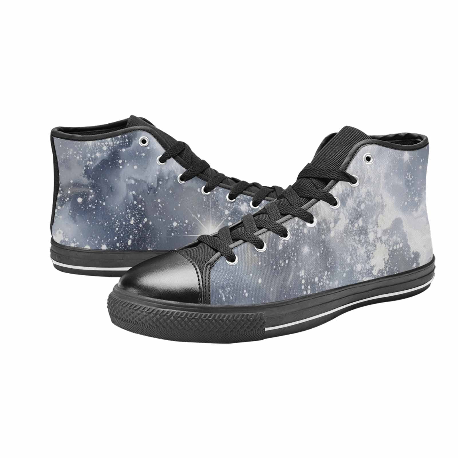 MEN'S Galaxy Art - High Top Canvas Wallpaper Art Custom Shoes