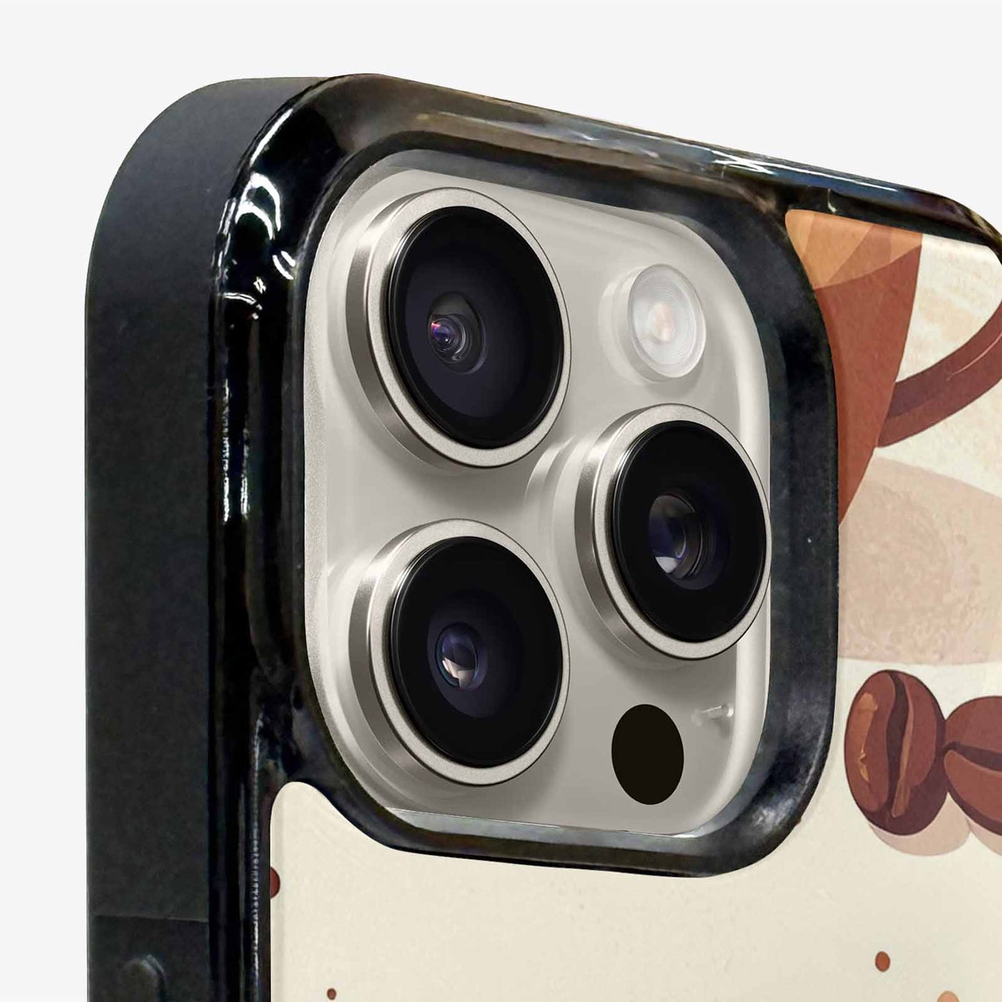 iPhone 16 Pro Case — Coffee Cup And Bean Pattern Seamless, Personalized Phone Case