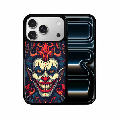 iPhone 17 Pro Case — Evil Circus Heads Faces Overlapping Cartoon, Custom Art Phone Cover