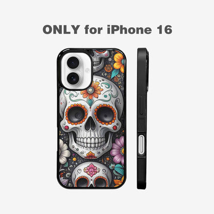 iPhone 16 Case — Greyscale Black And White Dark Black, Custom Made Phone Cover
