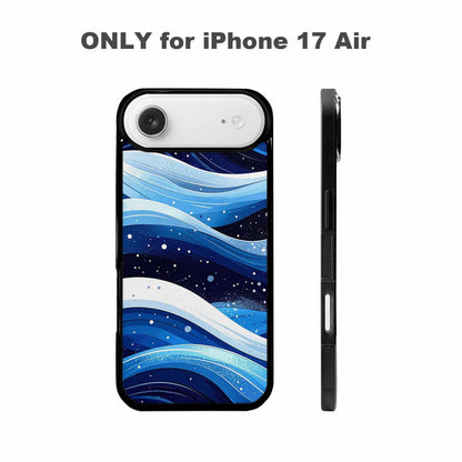 iPhone 17 Air Case — Glossy Winter Wave Seamless Cartoon Cute, Original Design Phone Case