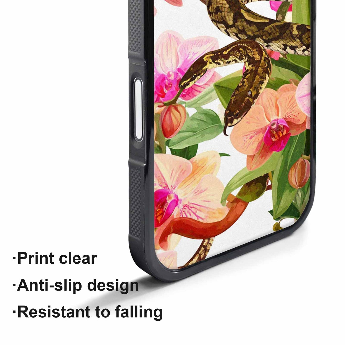 iPhone 17 Air Case — Snakes Print Floral Seamless Pattern Floral, Custom Art Phone Cover