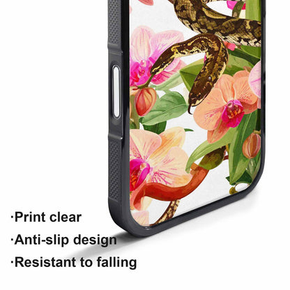 iPhone 17 Air Case — Snakes Print Floral Seamless Pattern Floral, Custom Art Phone Cover