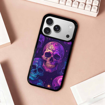 iPhone 17 Pro Case — Galaxy Skulls Art Seamless Tons Gothic, Original Design Phone Case